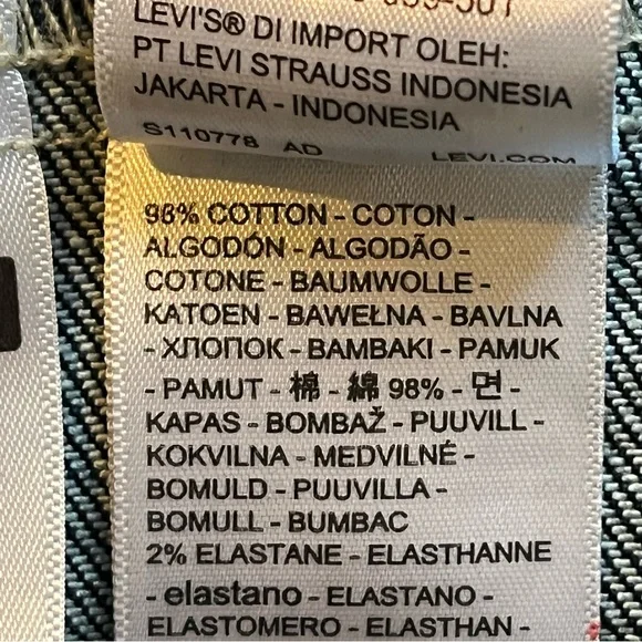 Levi’s Standard Trucker Denim Blue Jean Jacket Stretch Men’s Size Medium NWT - Picture 7 of 8